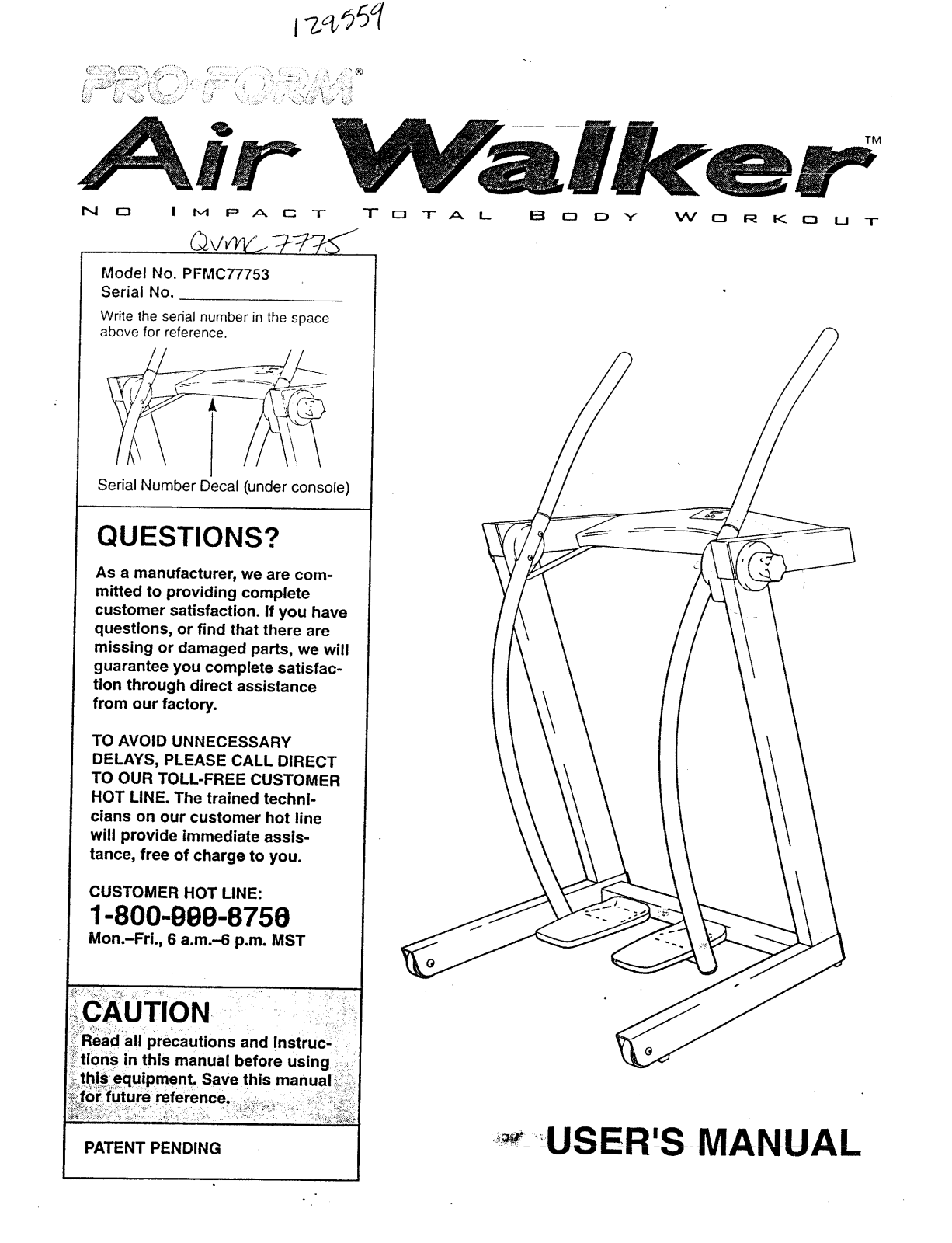 ProForm PFMC77753, QVMC77753 User Manual