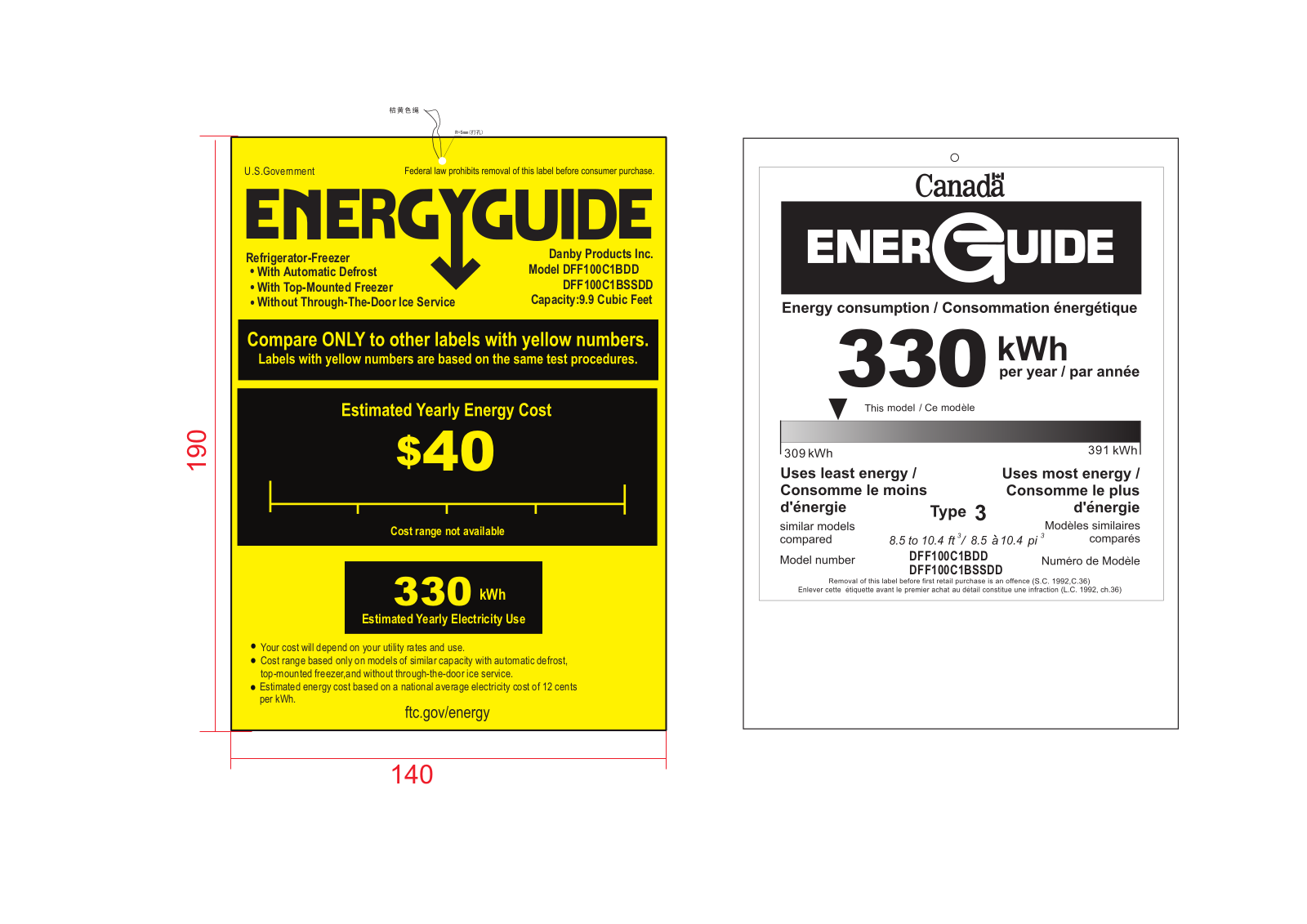 Danby DFF100C1BSSDD User Manual