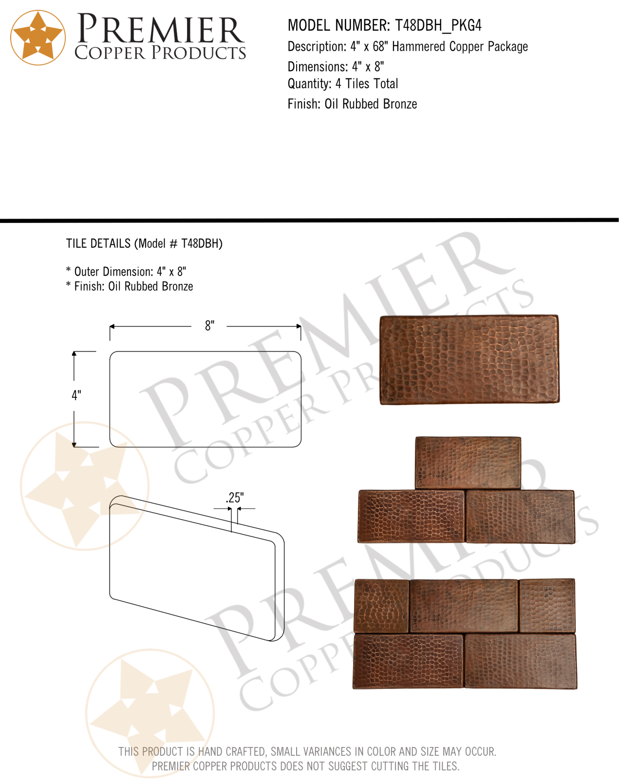 Premier Copper Products IER1737 Specifications - ManualMachine.com