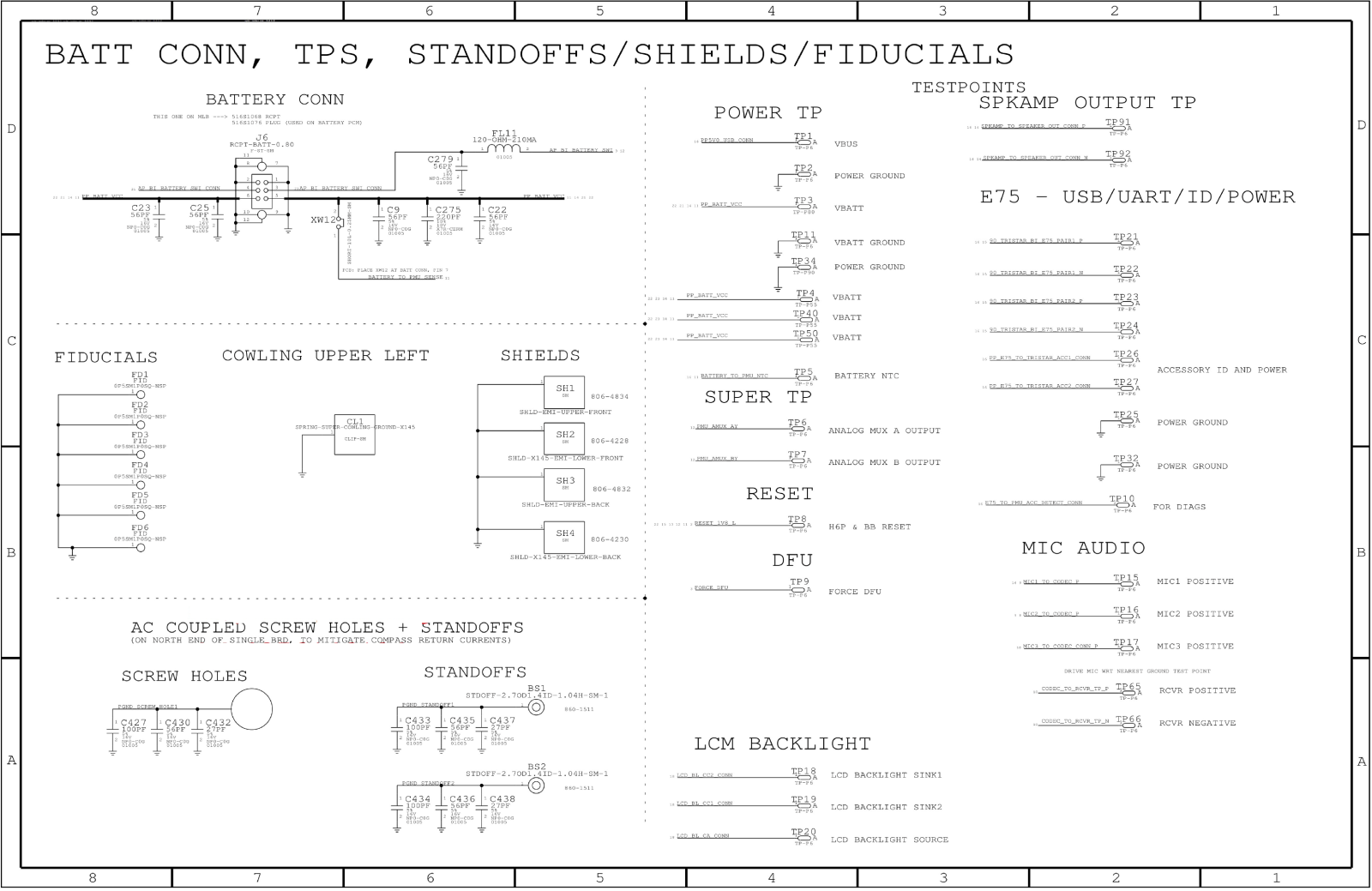 Apple iphone 5с schematics diagram