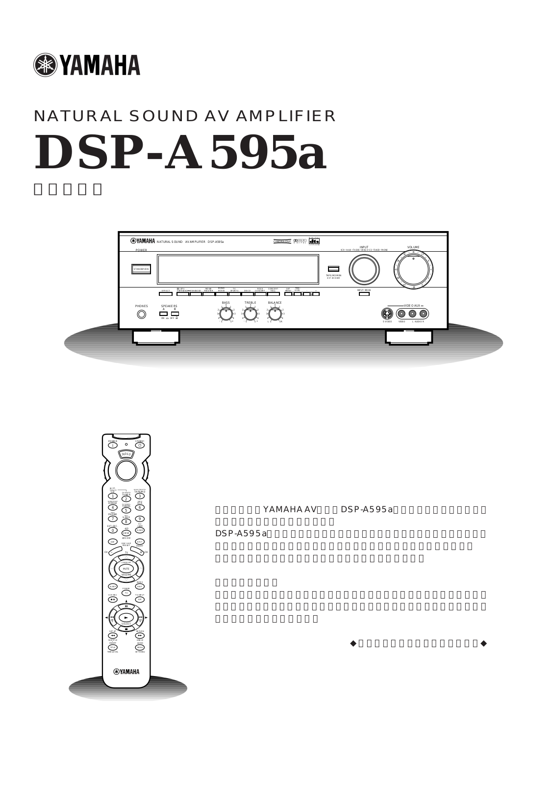 Yamaha DSP-A595A User Manual