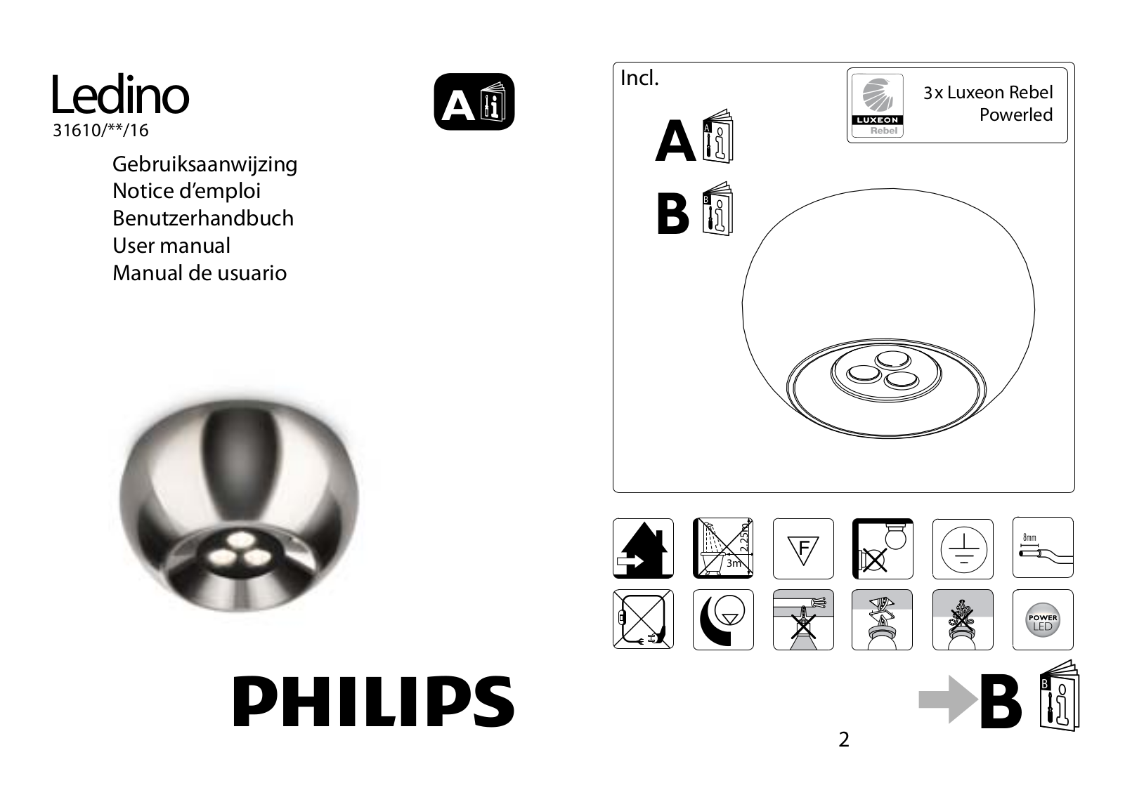 Philips 31610/**/16 User manual