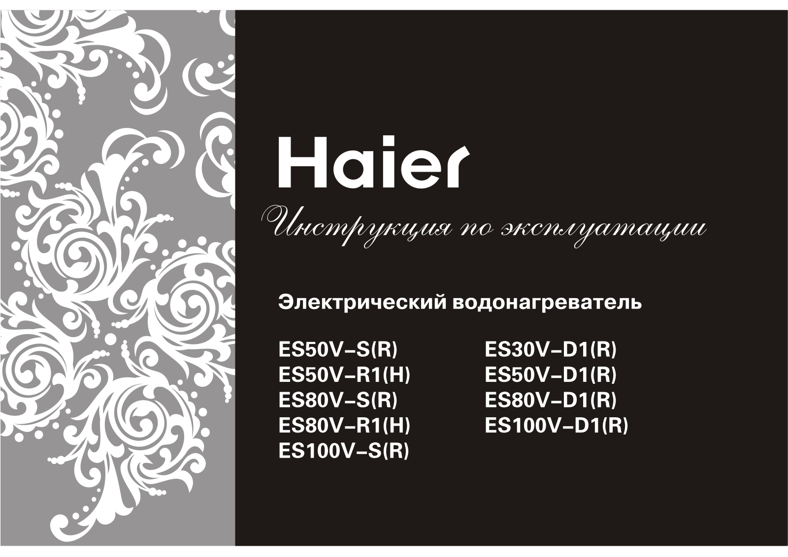 Haier ES100V-S(R) User manual