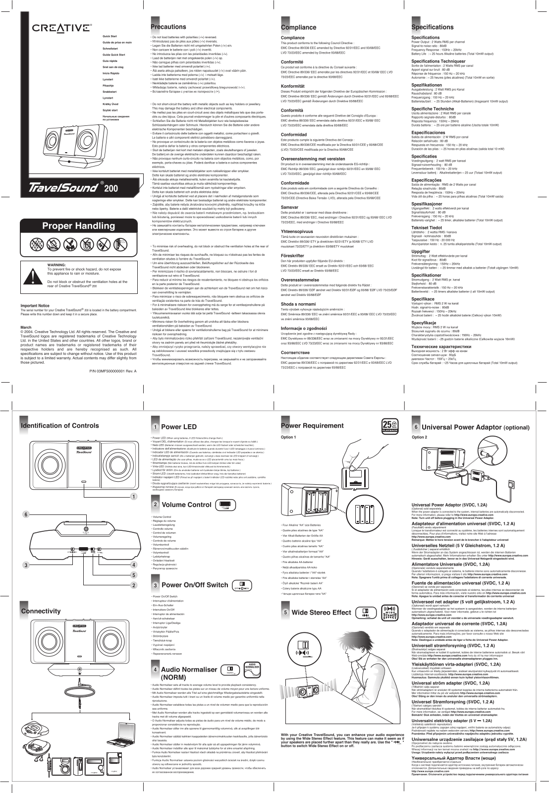 Creative 200 User Manual