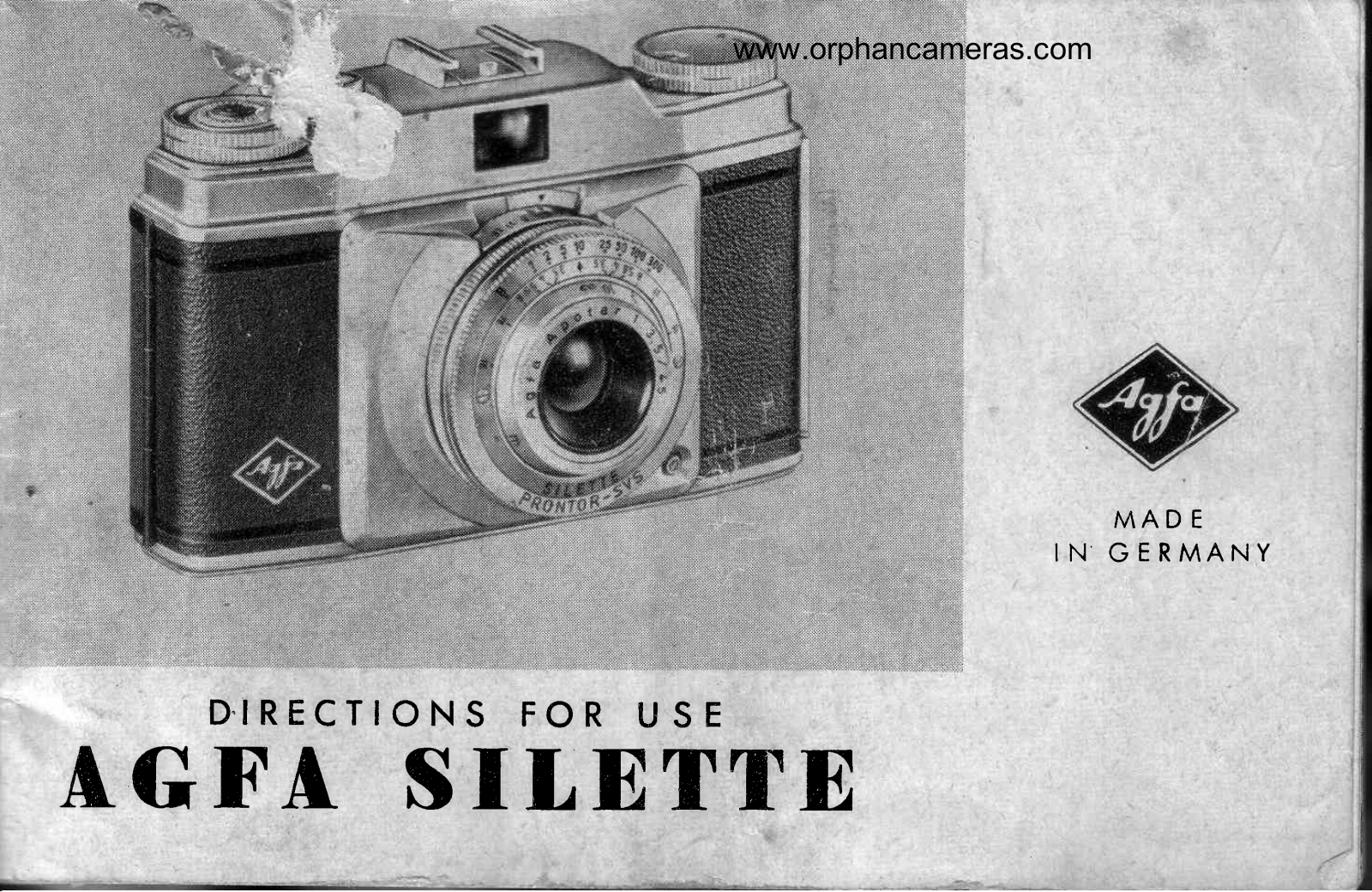 AGFA Silette User Manual