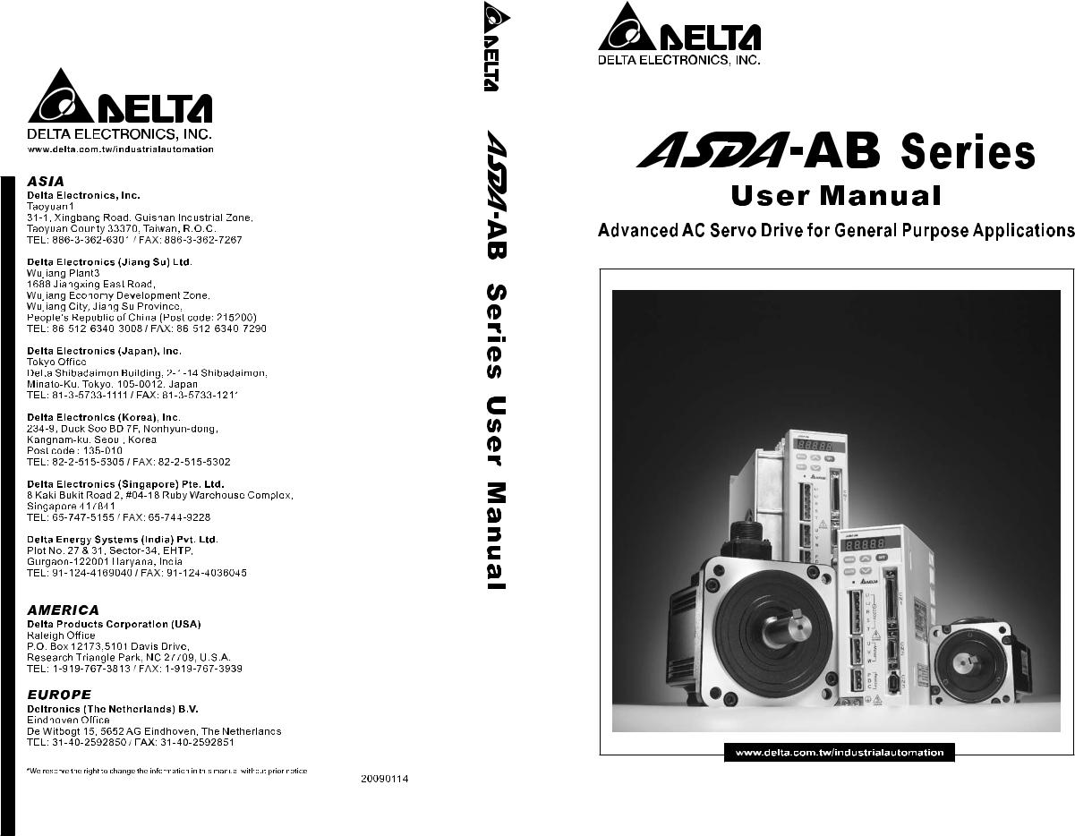 Delta Electronics ASDA-AB User Manual