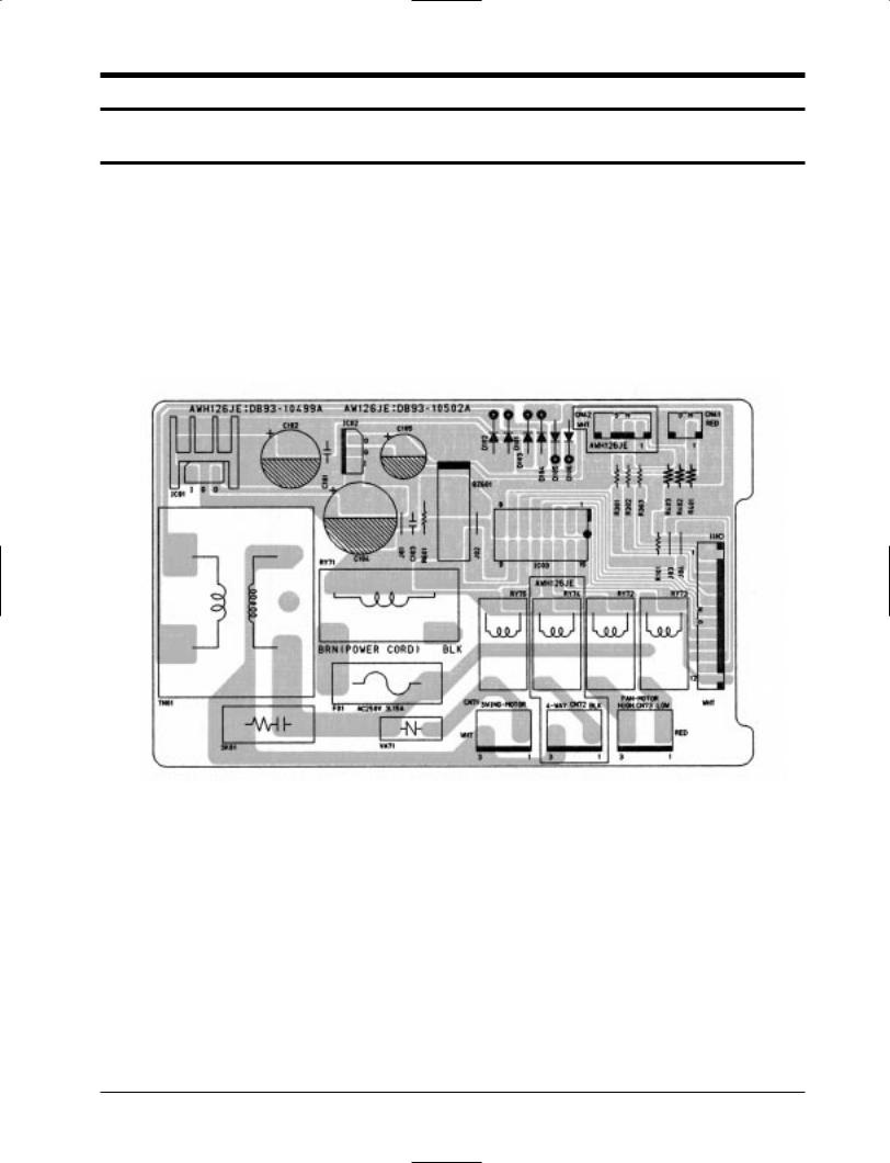 Samsung AW12A6, AW12A6JD-QUA PCB Diagram