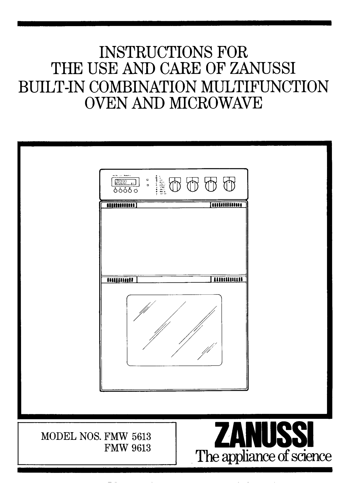 Zanussi FMW 9613, FMW 5613 User Manual