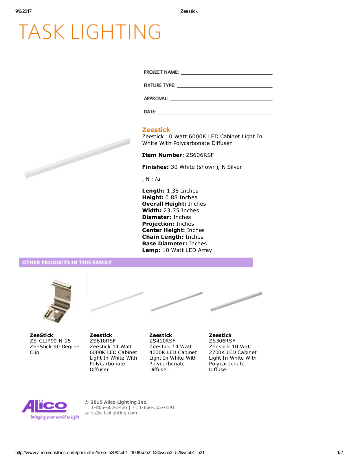 Alico LED1970 Specifications - ManualMachine.com