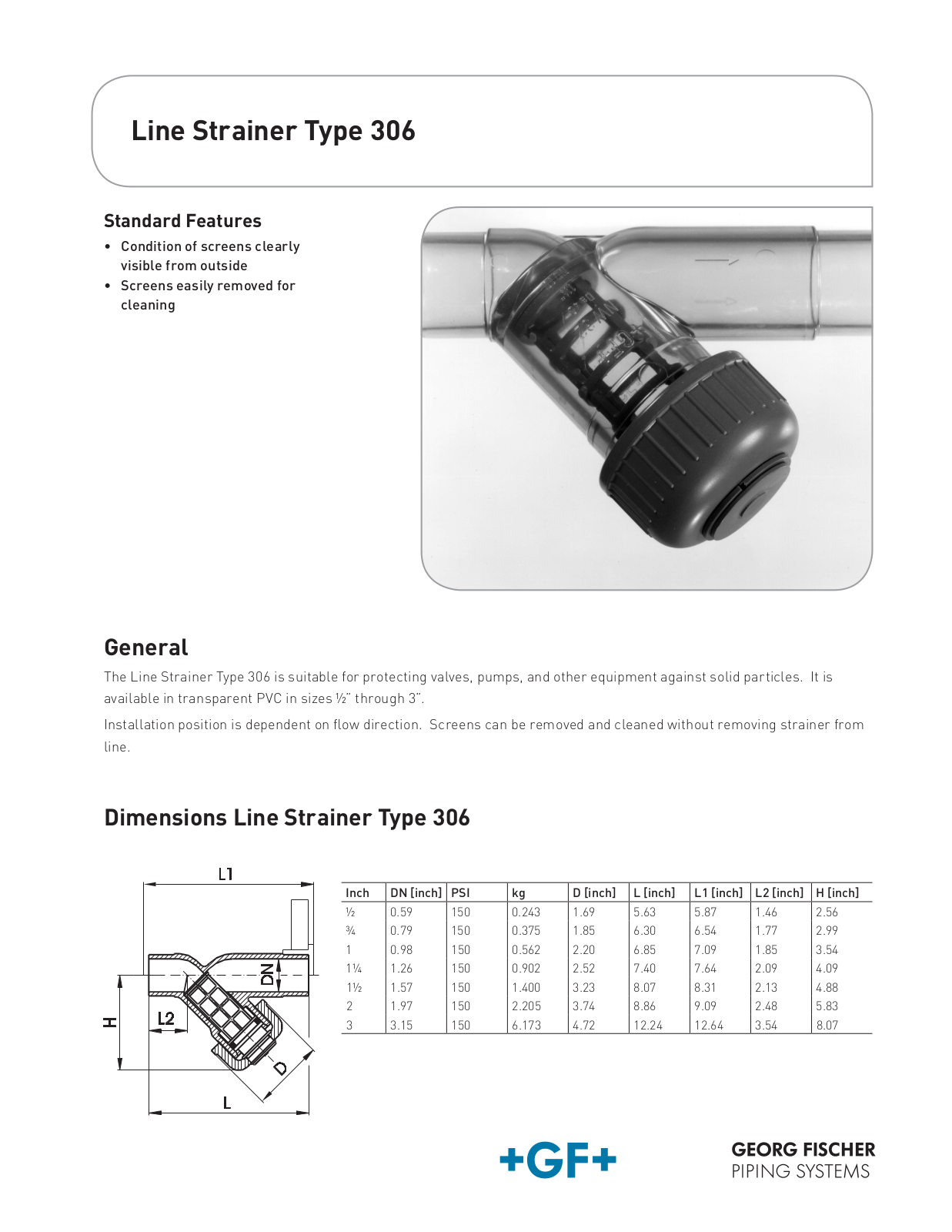 Georg Fischer 306 Specifications - ManualMachine.com