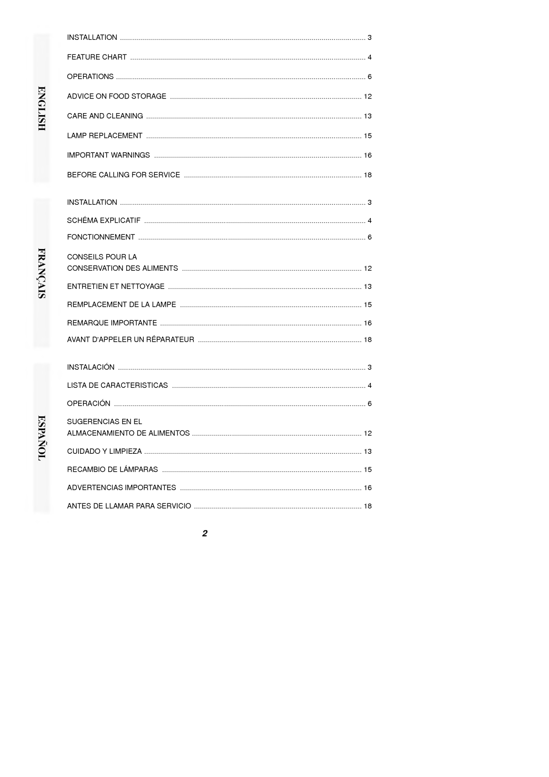 Lg GR-492WF User Manual