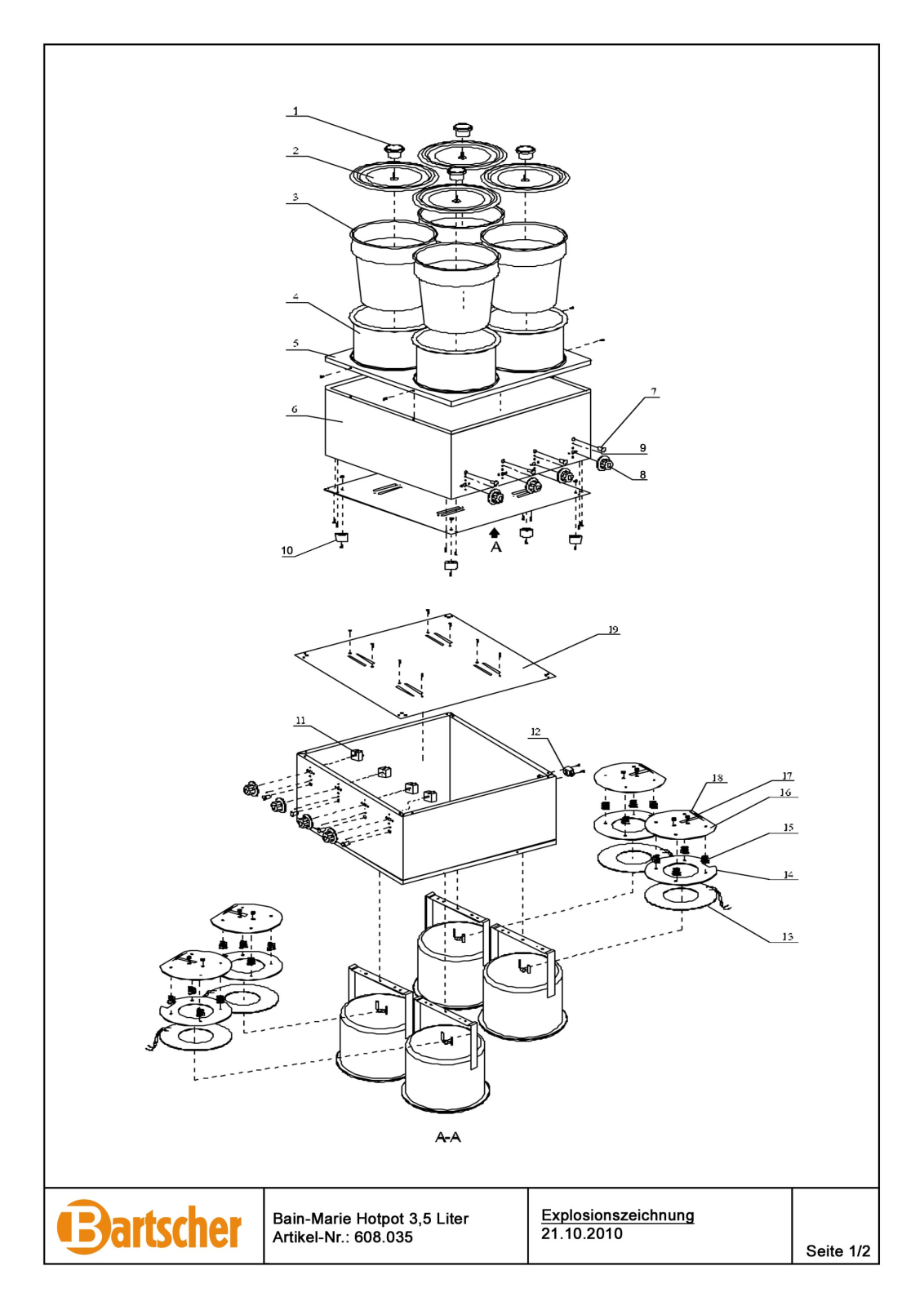 Bartscher 608.035 User Manual