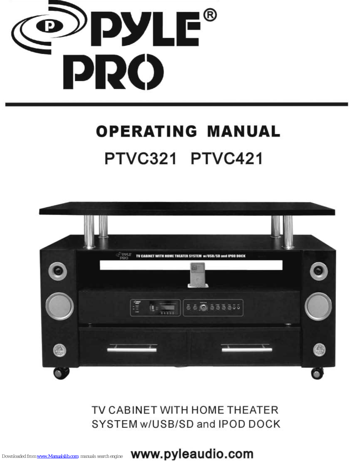Pyle Pro PTVC321, PTVC421 Operating Manual - ManualMachine.com