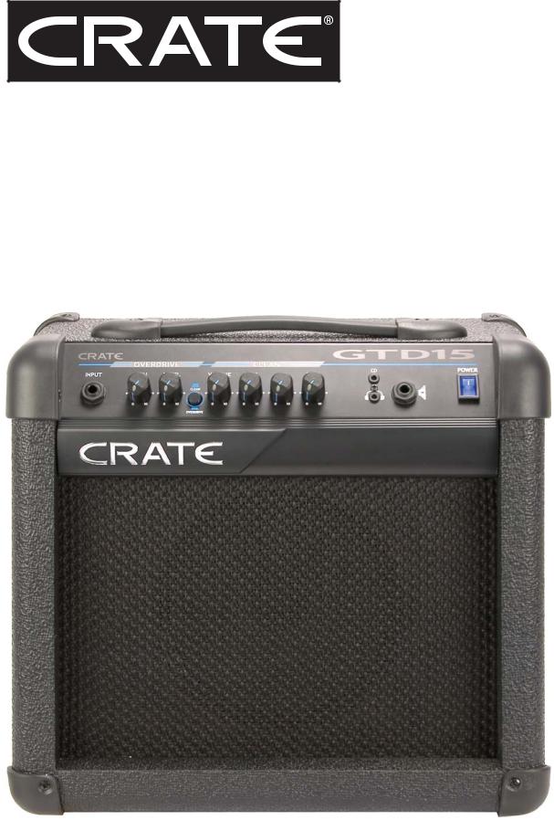 Crate Amplifiers GTD15 User Manual