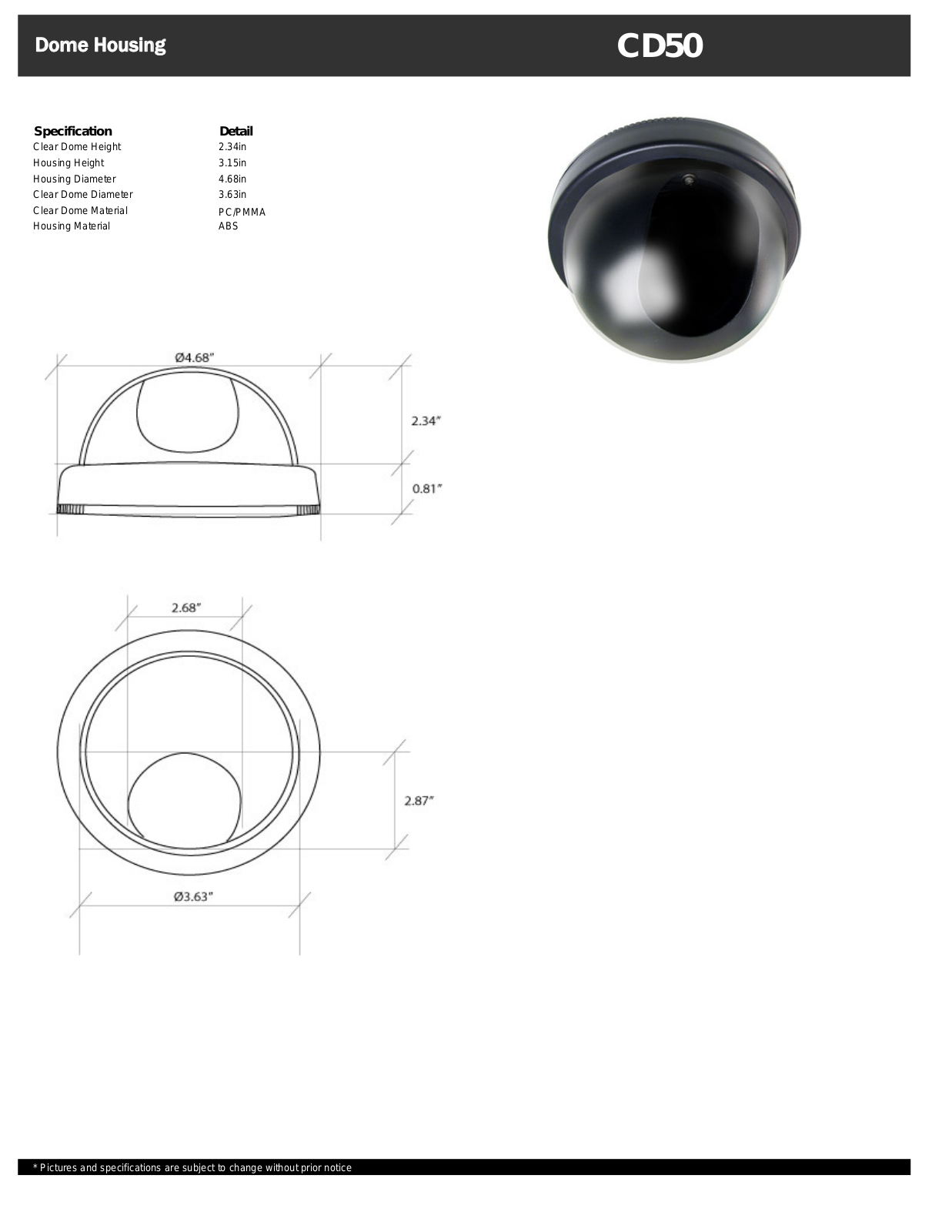 COP-USA CD50 Specsheet