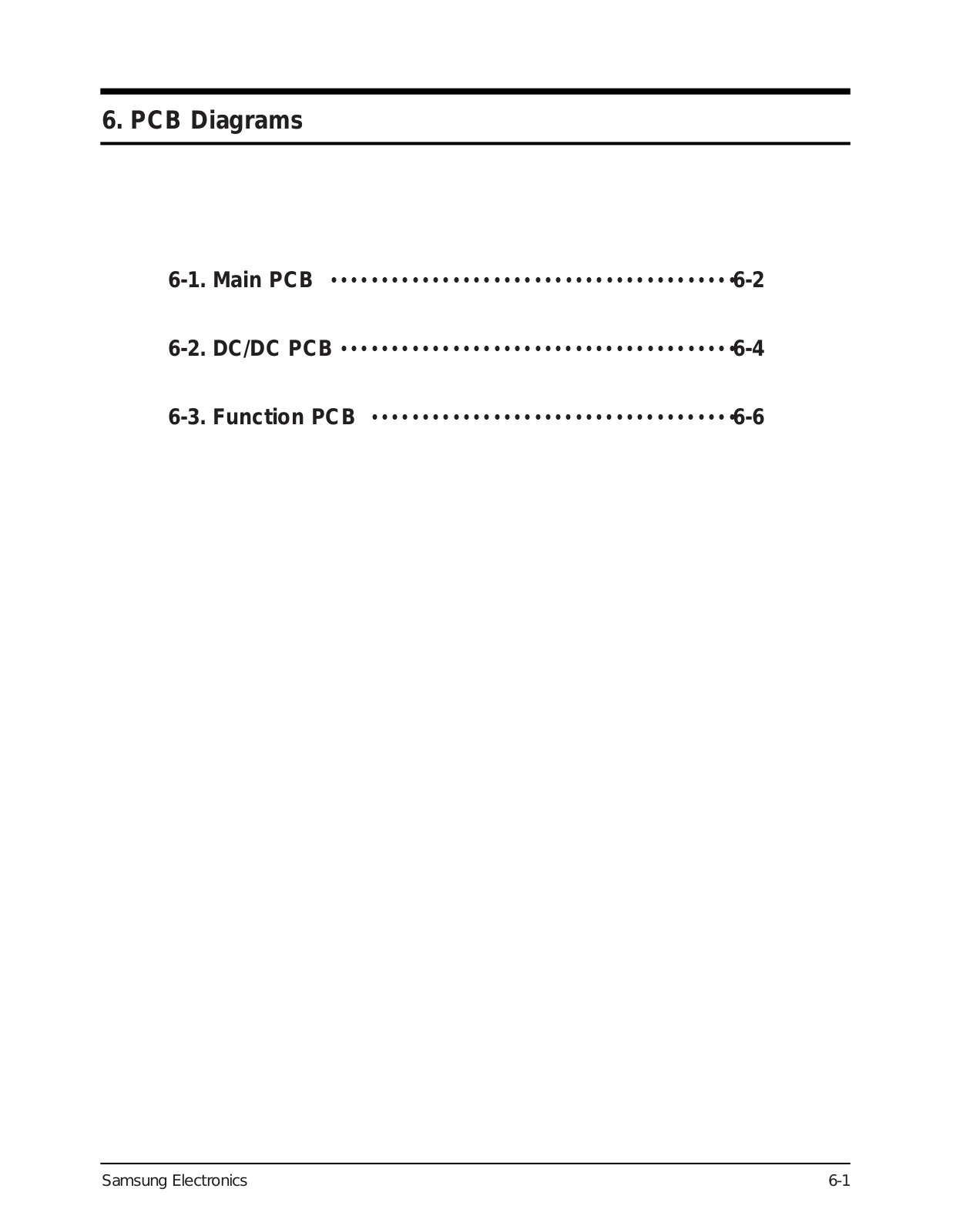 SAMSUNG YVP-P64 Printed Circuit Board Diagram