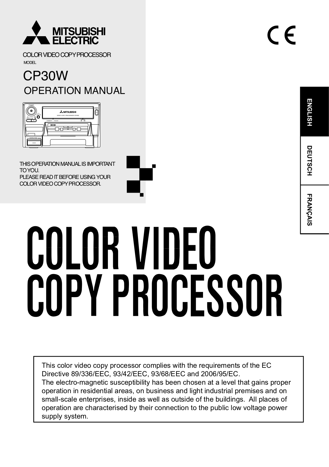 Mitsubishi CP30W DATASHEET