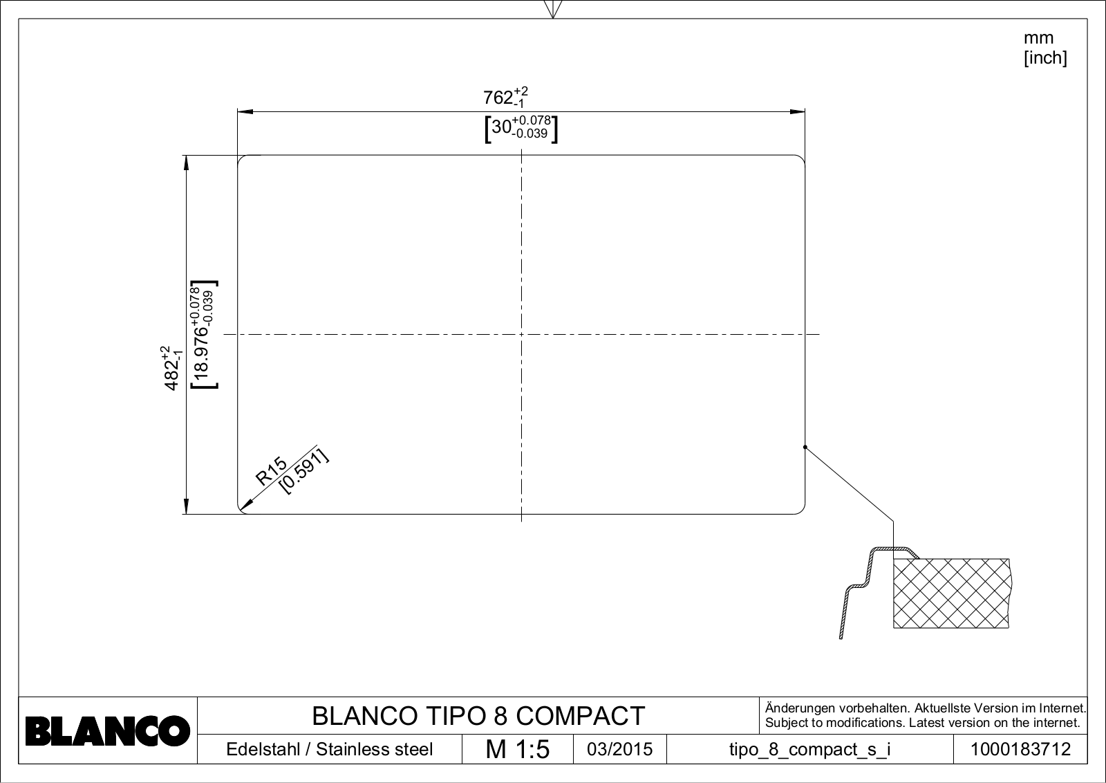 Blanco Tipo 8 Compact Schematics