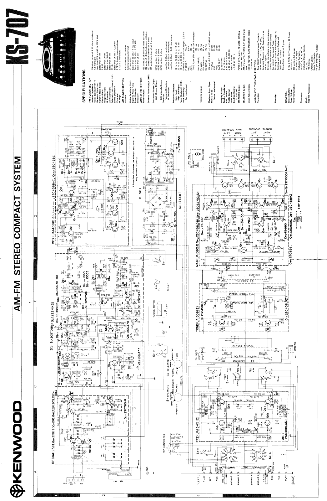 Kenwood KS-707 Schematic