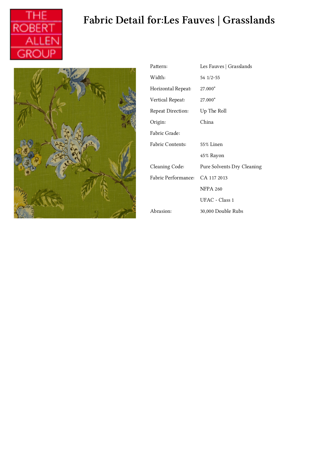 Robert Allen RALF1223 Specifications - ManualMachine.com