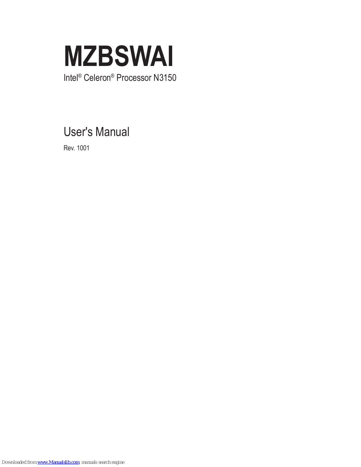 GIGA-BYTE TECHNOLOGY MZBSWAI User Manual