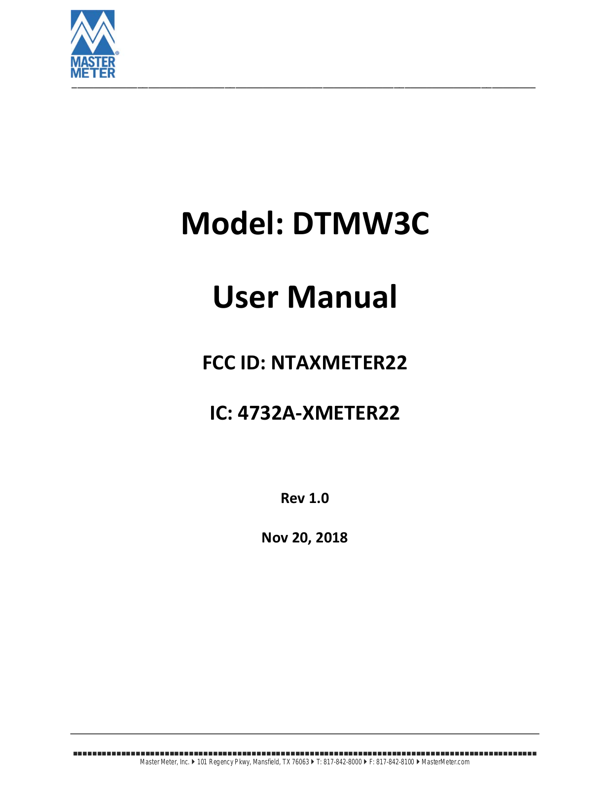 Telematics Wireless XMETER22 Users Manual