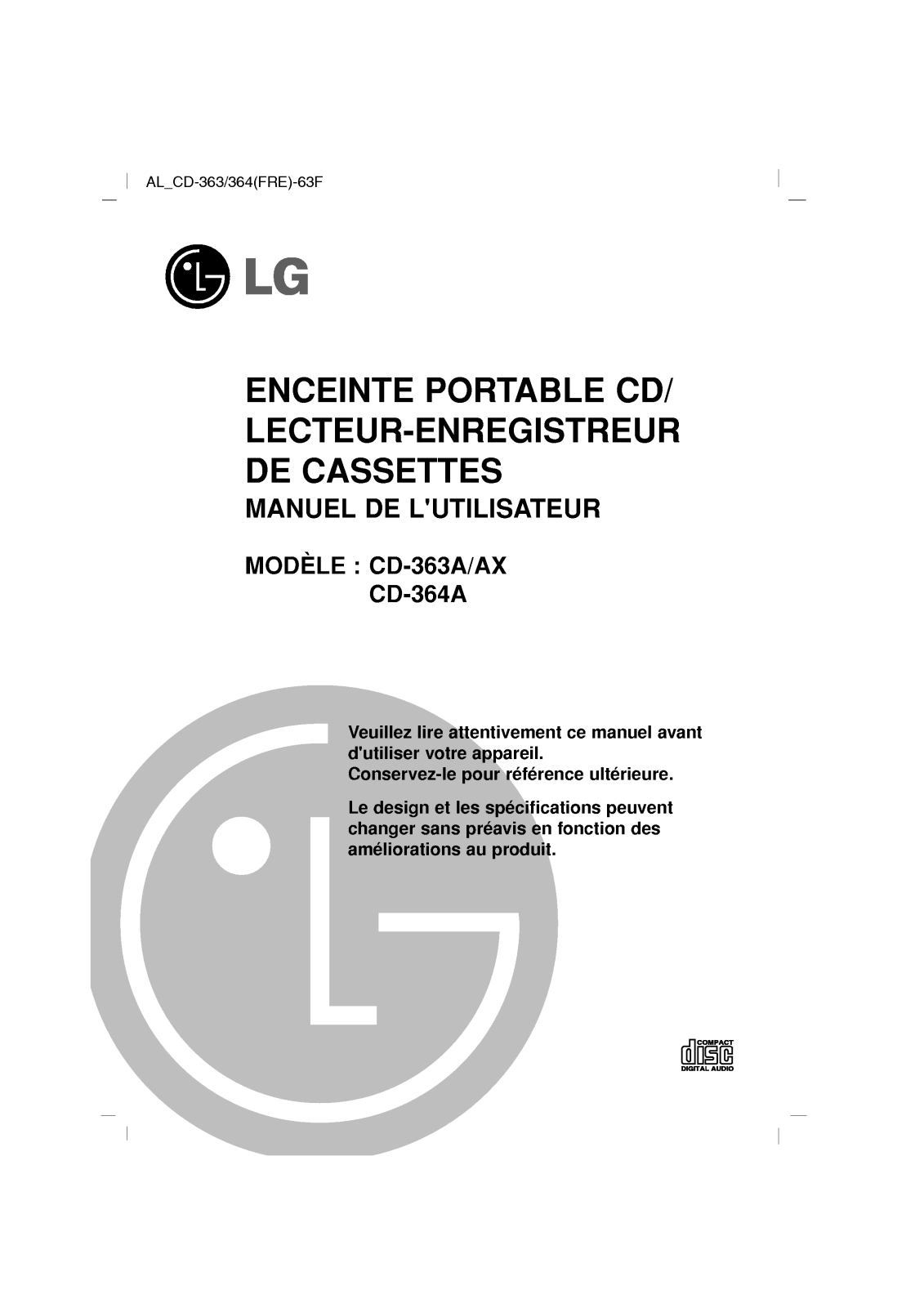 LG FN-371 User Manual