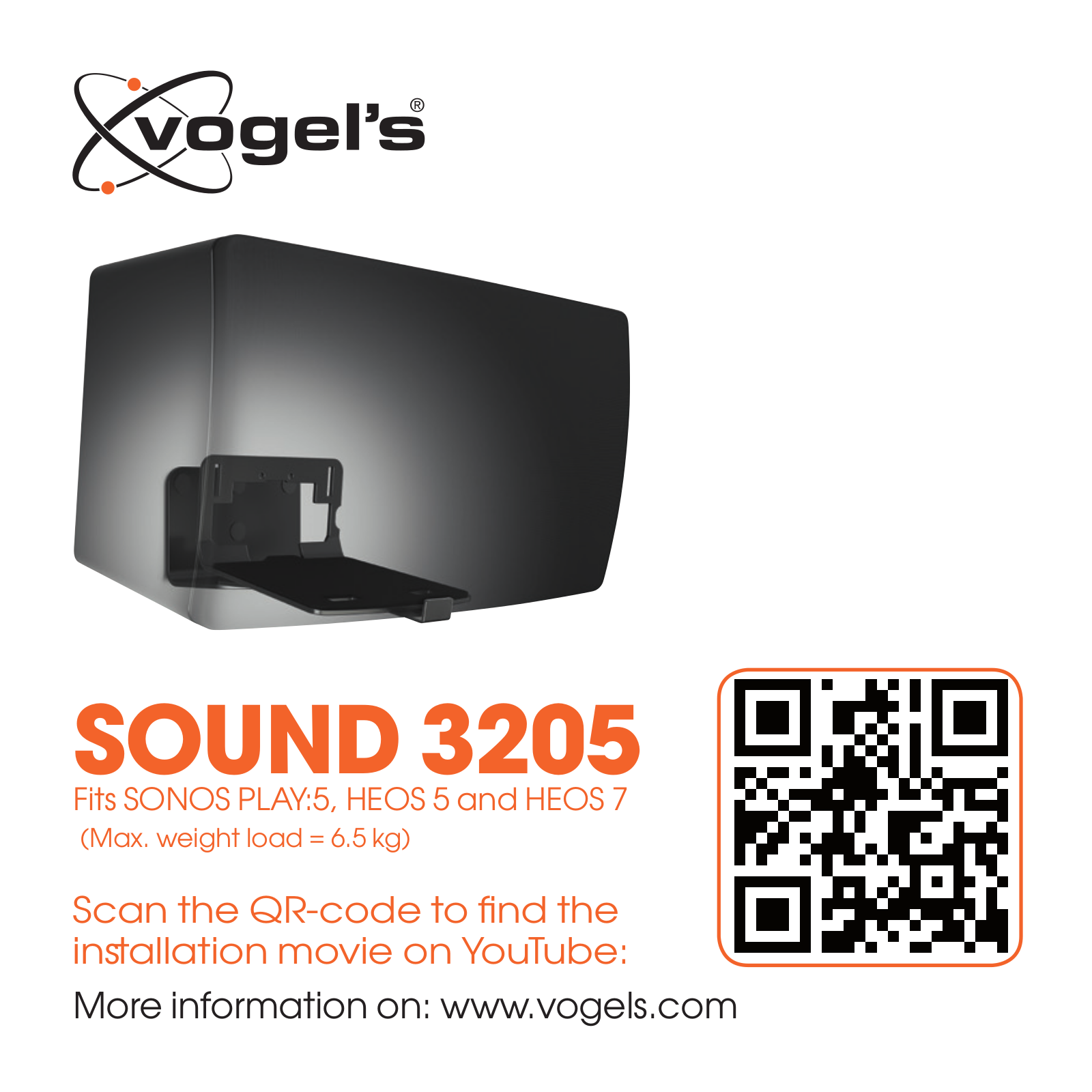 Vogel's SOUND3205W, SOUND3205B Installation Guide