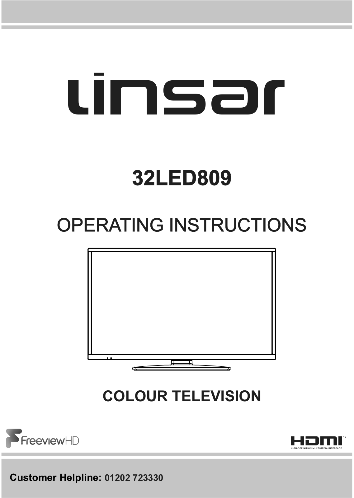Linsar 32LED809 User Manual - ManualMachine.com