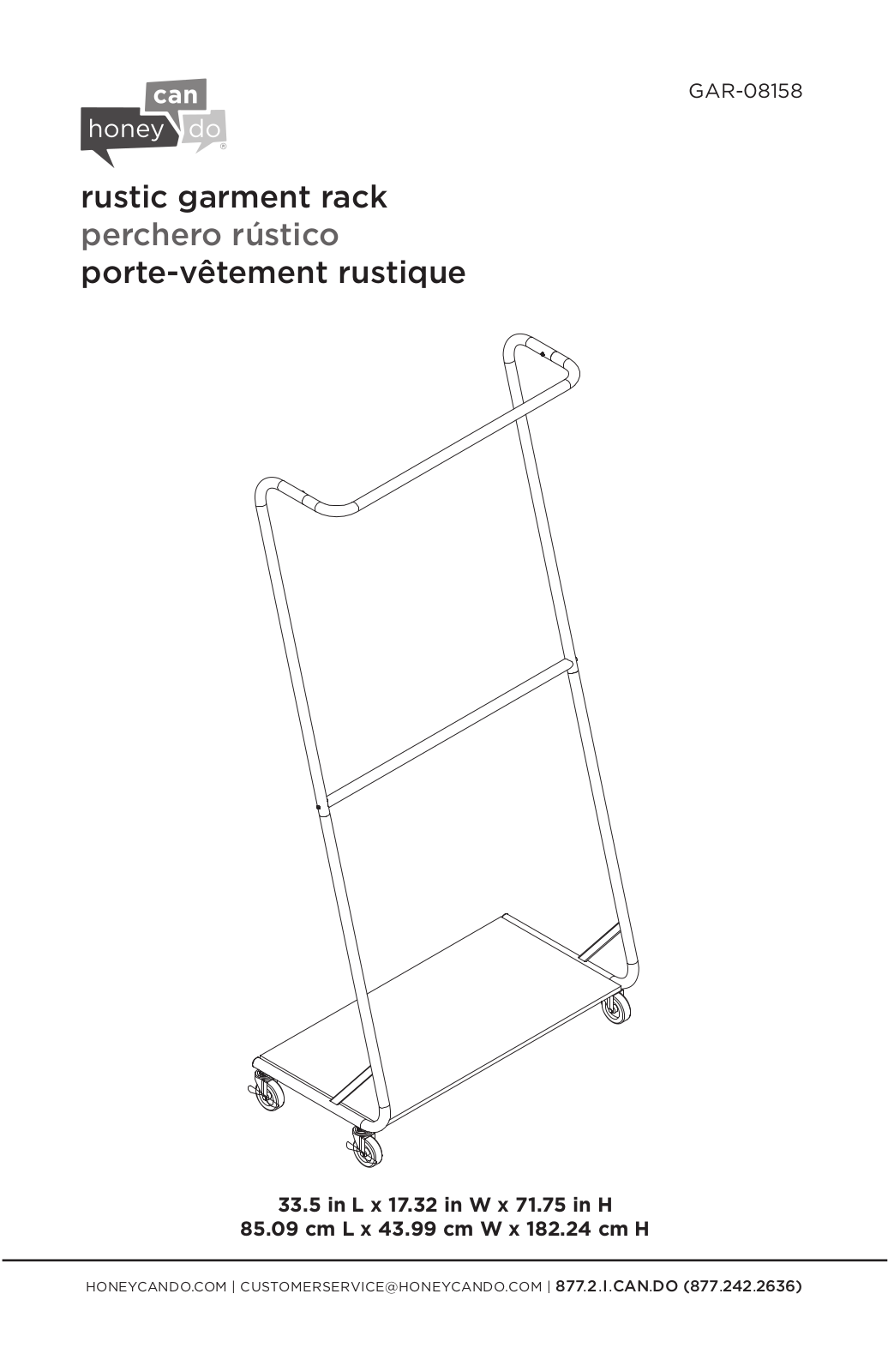 Honey-Can-Do GAR-08158 User Manual