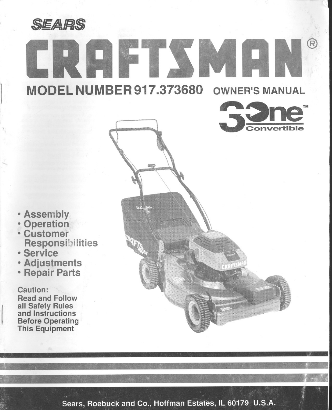 Craftsman 917.373680 User Manual