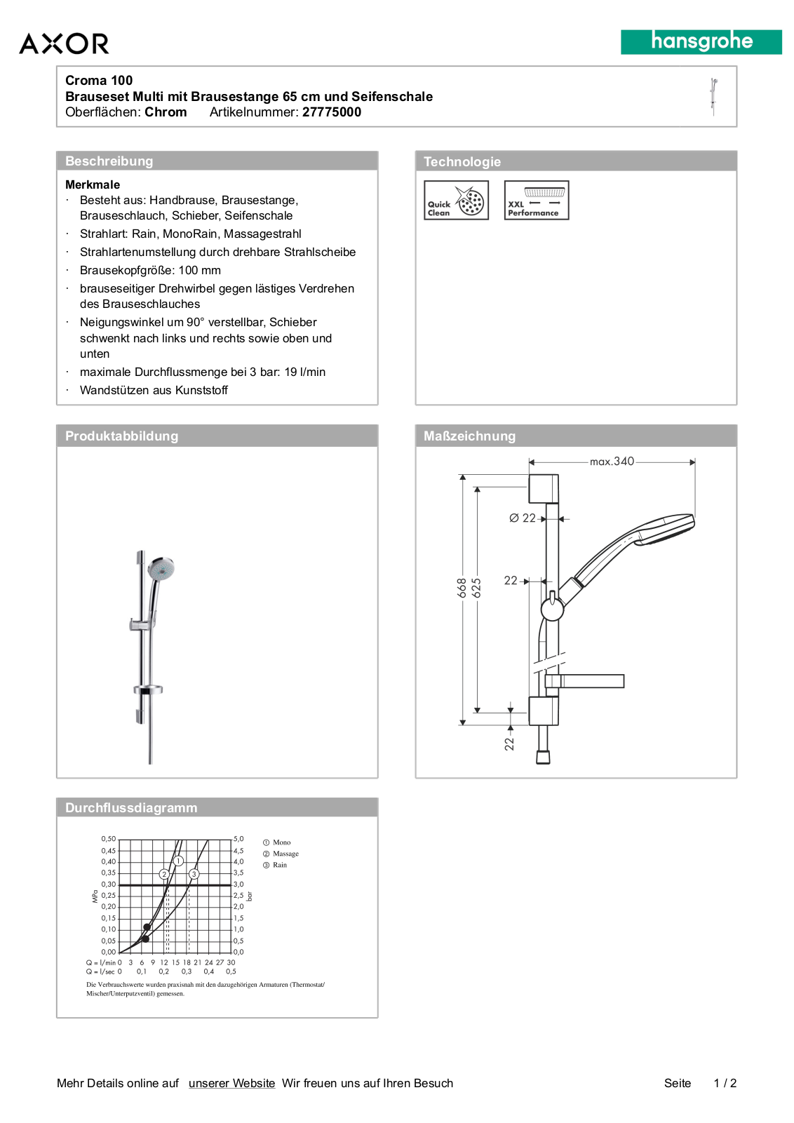 grohe 27775000 Service Manual