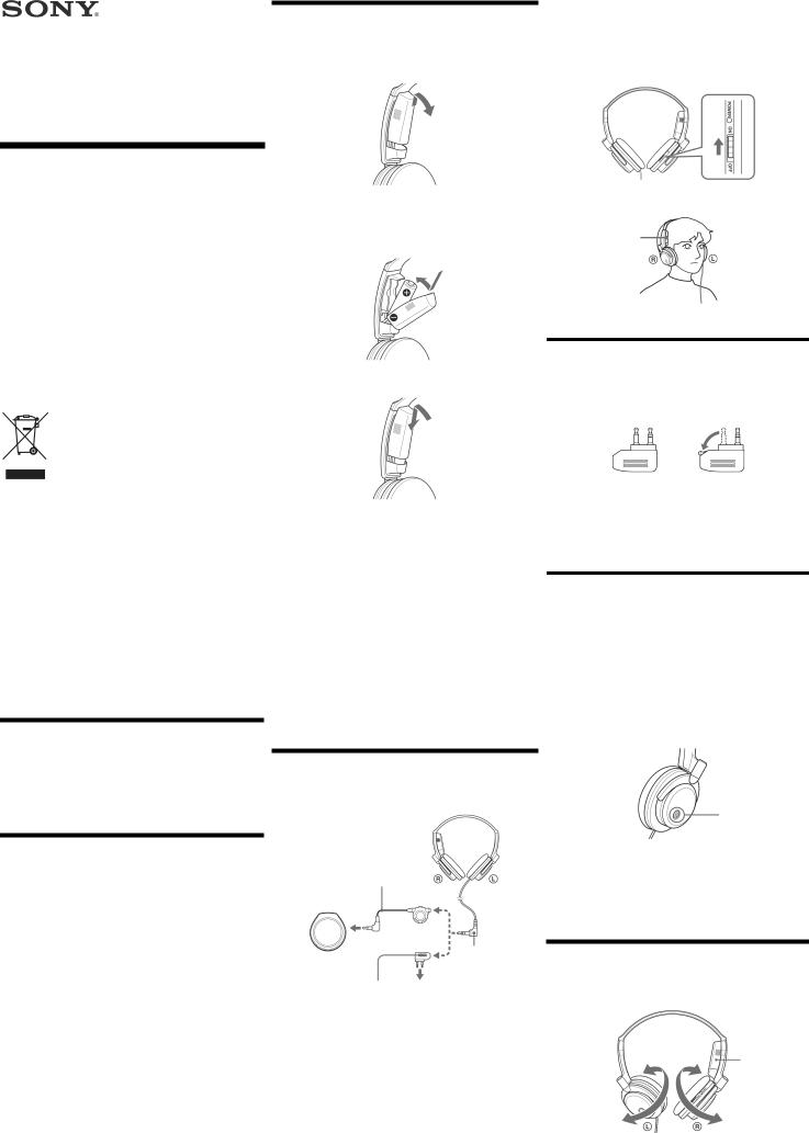 Sony MDR-NC6 User Manual