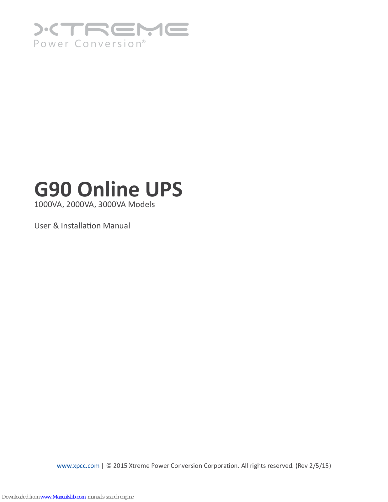 Xtreme G90 User Manual - ManualMachine.com