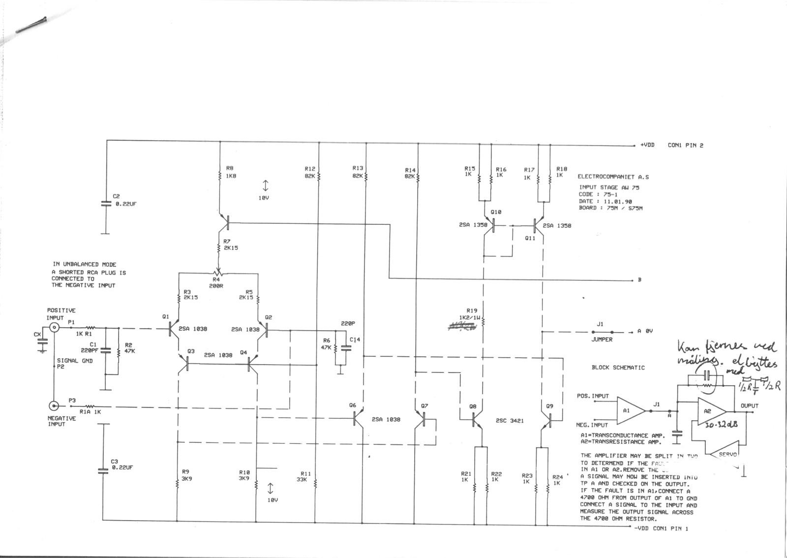 Electrocompaniet aw 70 schematic