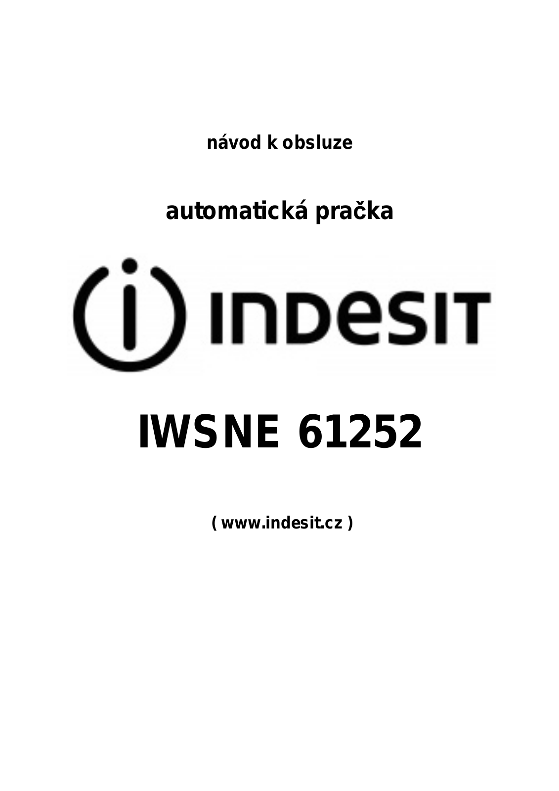 Indesit IWSNE 61252 User Manual