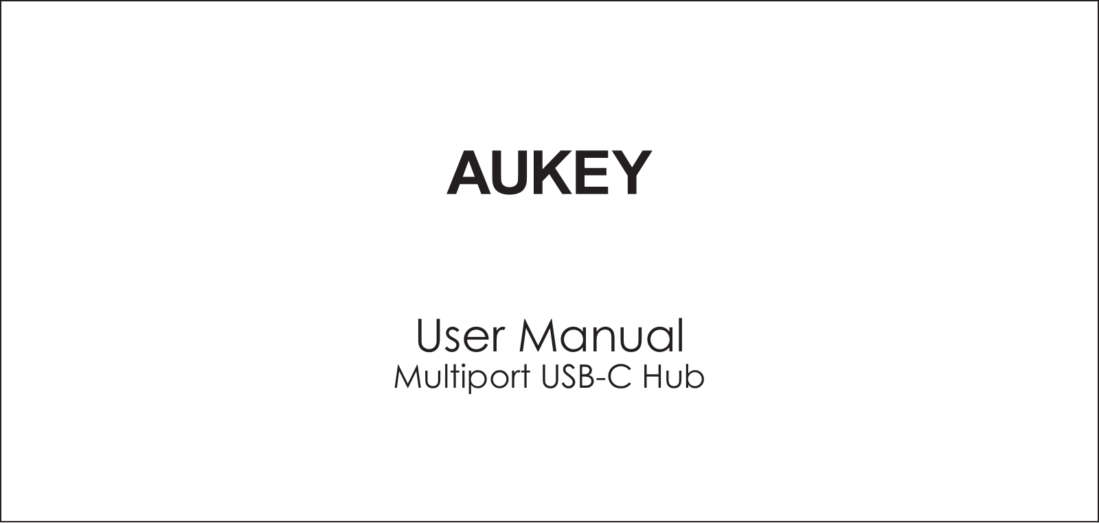 Aukey CB-C76 User Manual