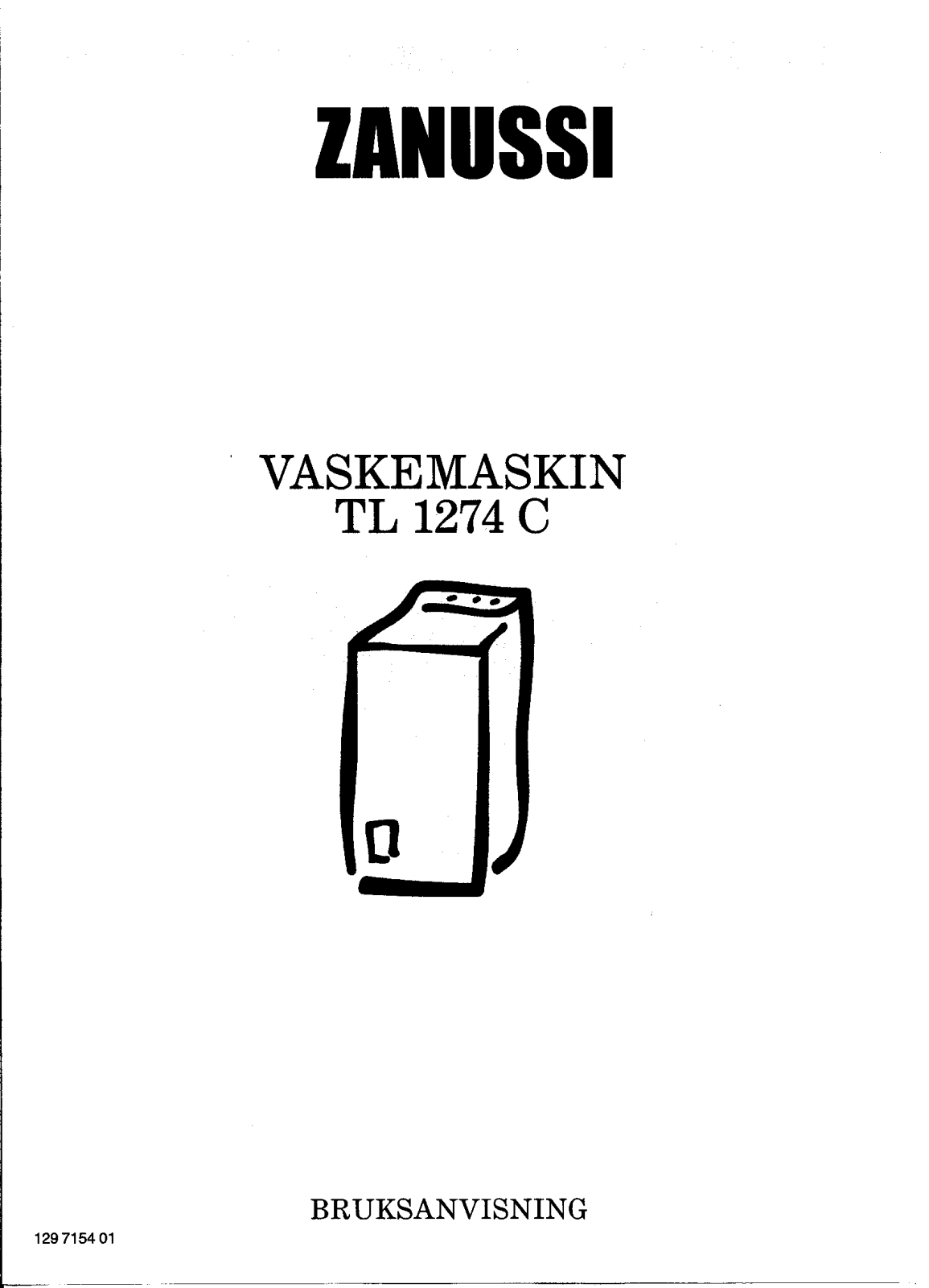 Zanussi TL1274C User Manual