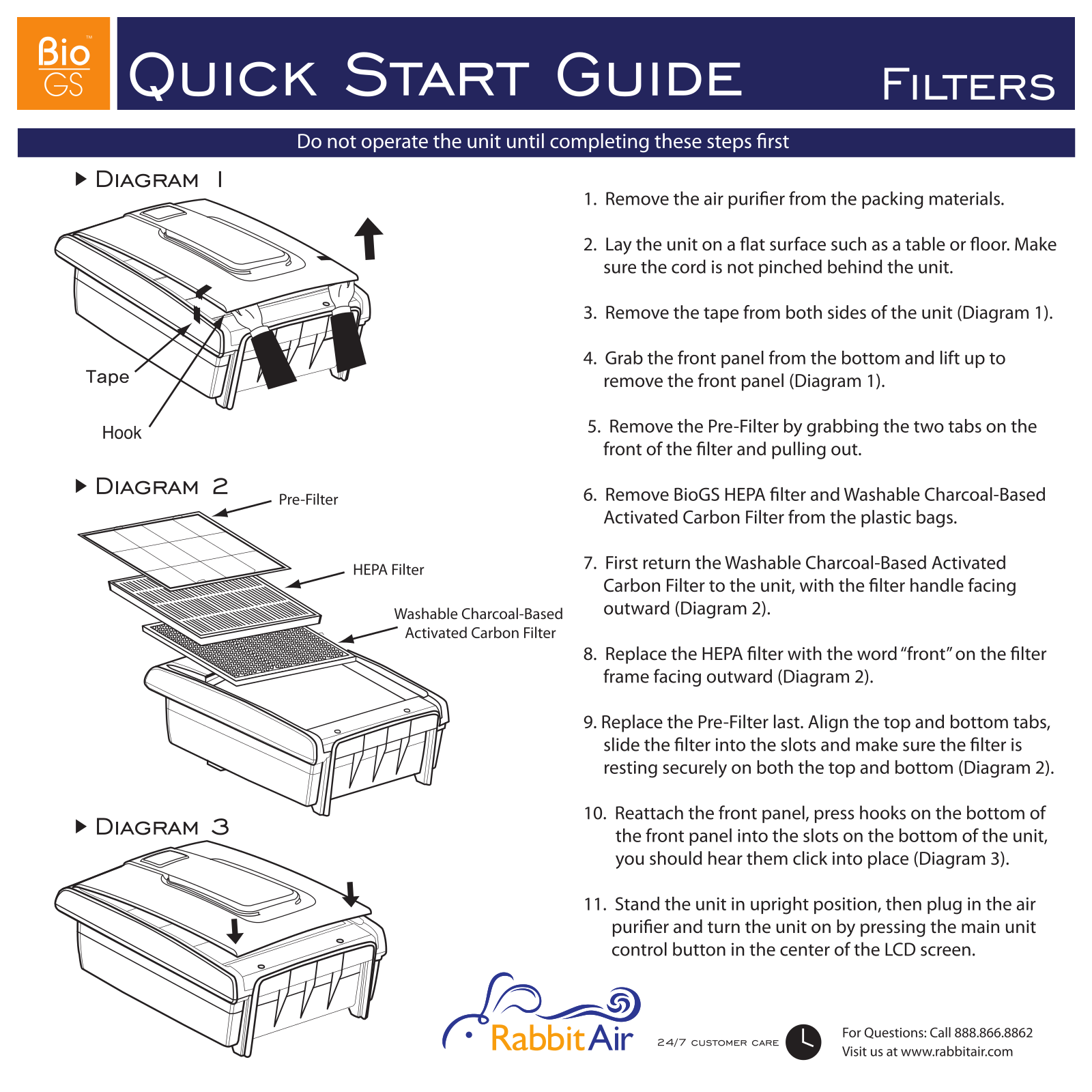 Rabbit AIR Biogs User Manual