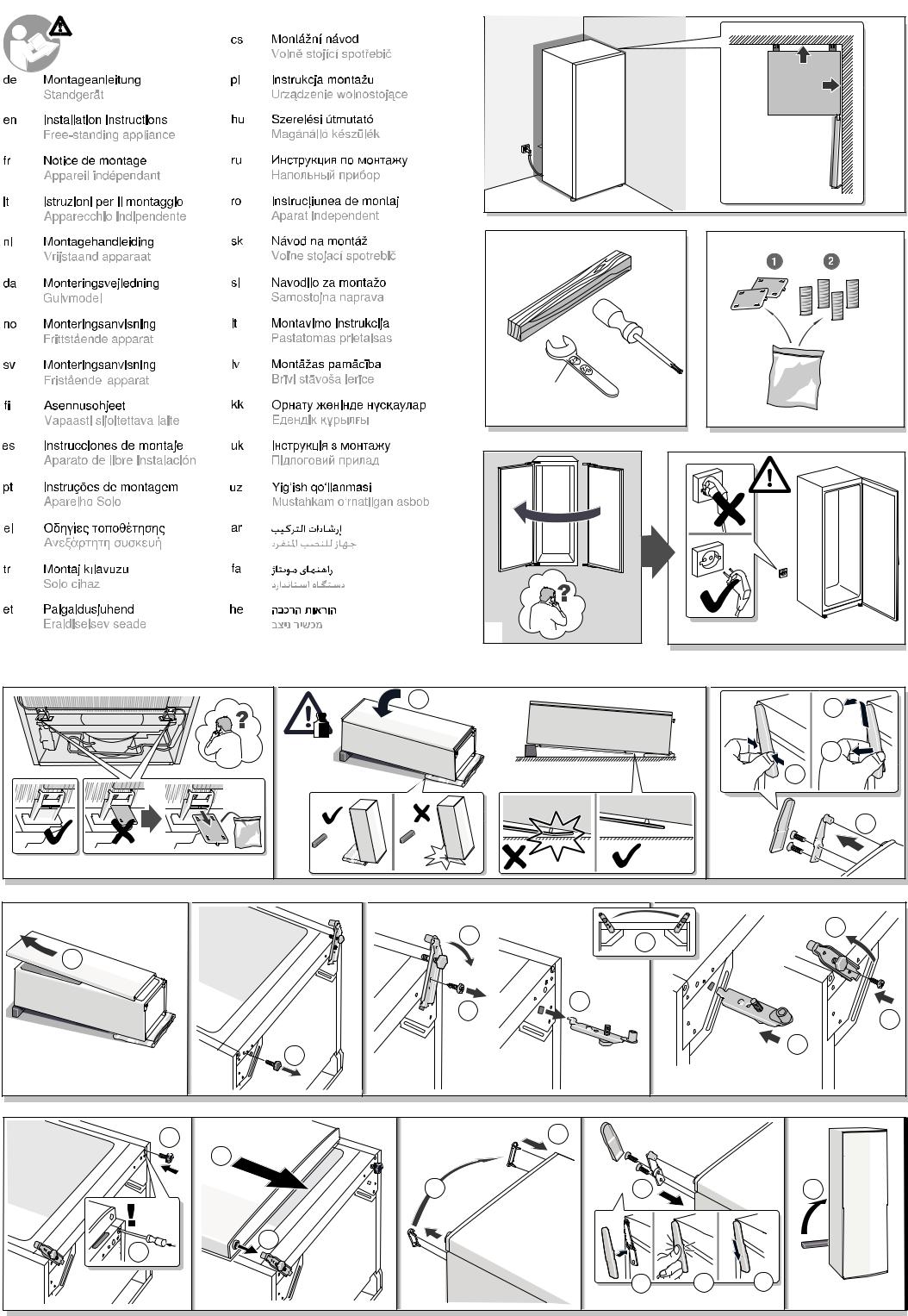 SIEMENS GS58NAWDV Assembly instructions