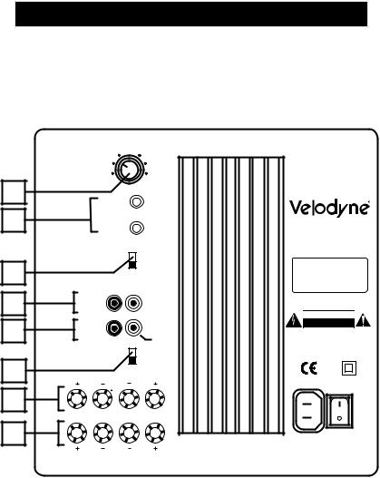 Velodyne Acoustics CHT-8R, CHT-10R, CHT-12R User Manual