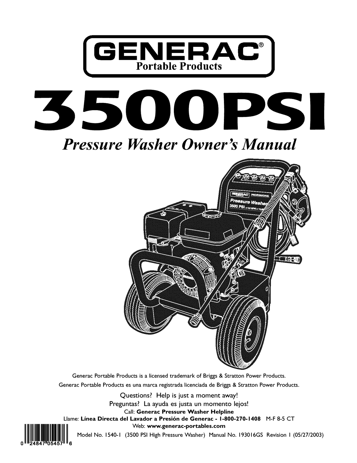 Generac 1540-1 Owner’s Manual - ManualMachine.com