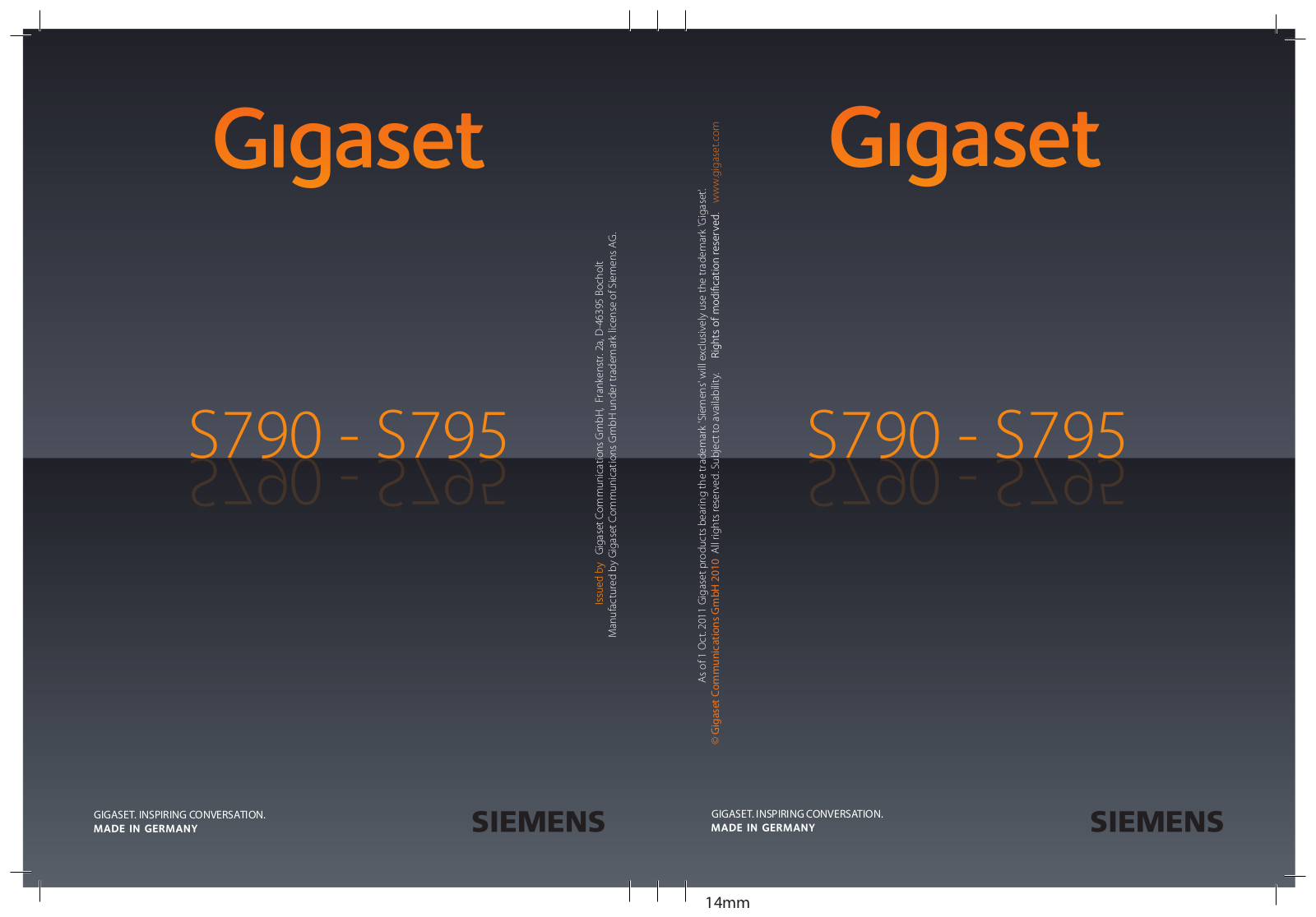 Siemens GIGASET S790, GIGASET S795 User Manual