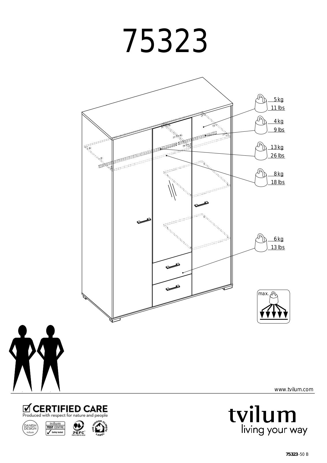 Tvilum 75232 User Manual