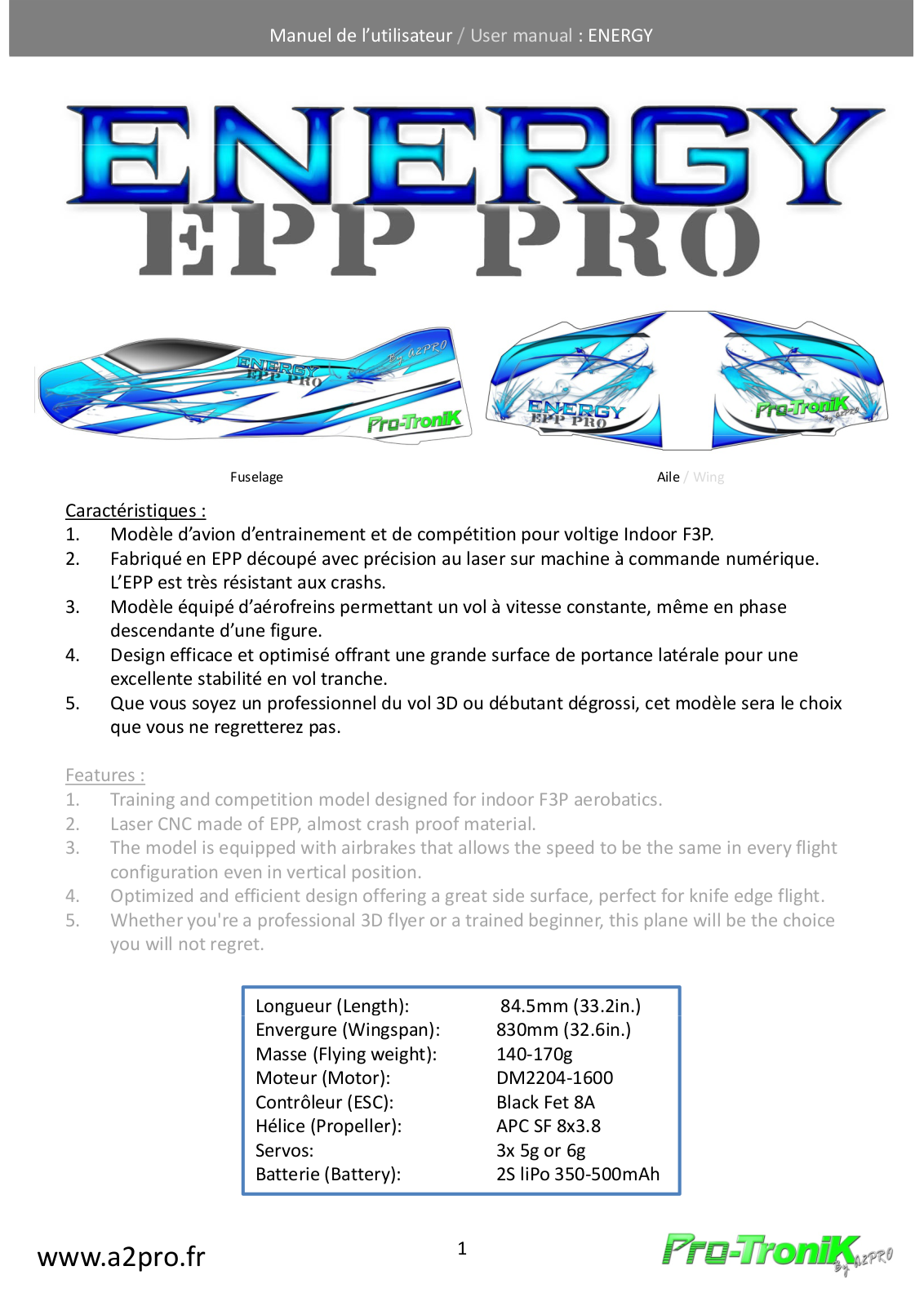 Pro-Tronik ENERGY EPP PRO User Manual - ManualMachine.com