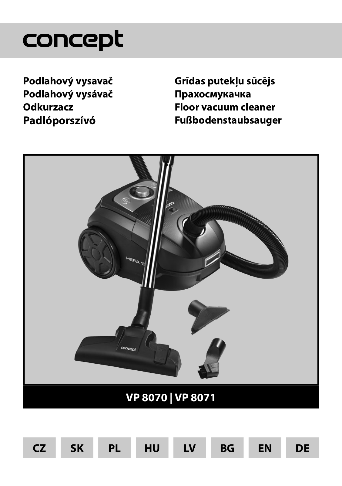 Concept VP8071, VP8070 User Manual