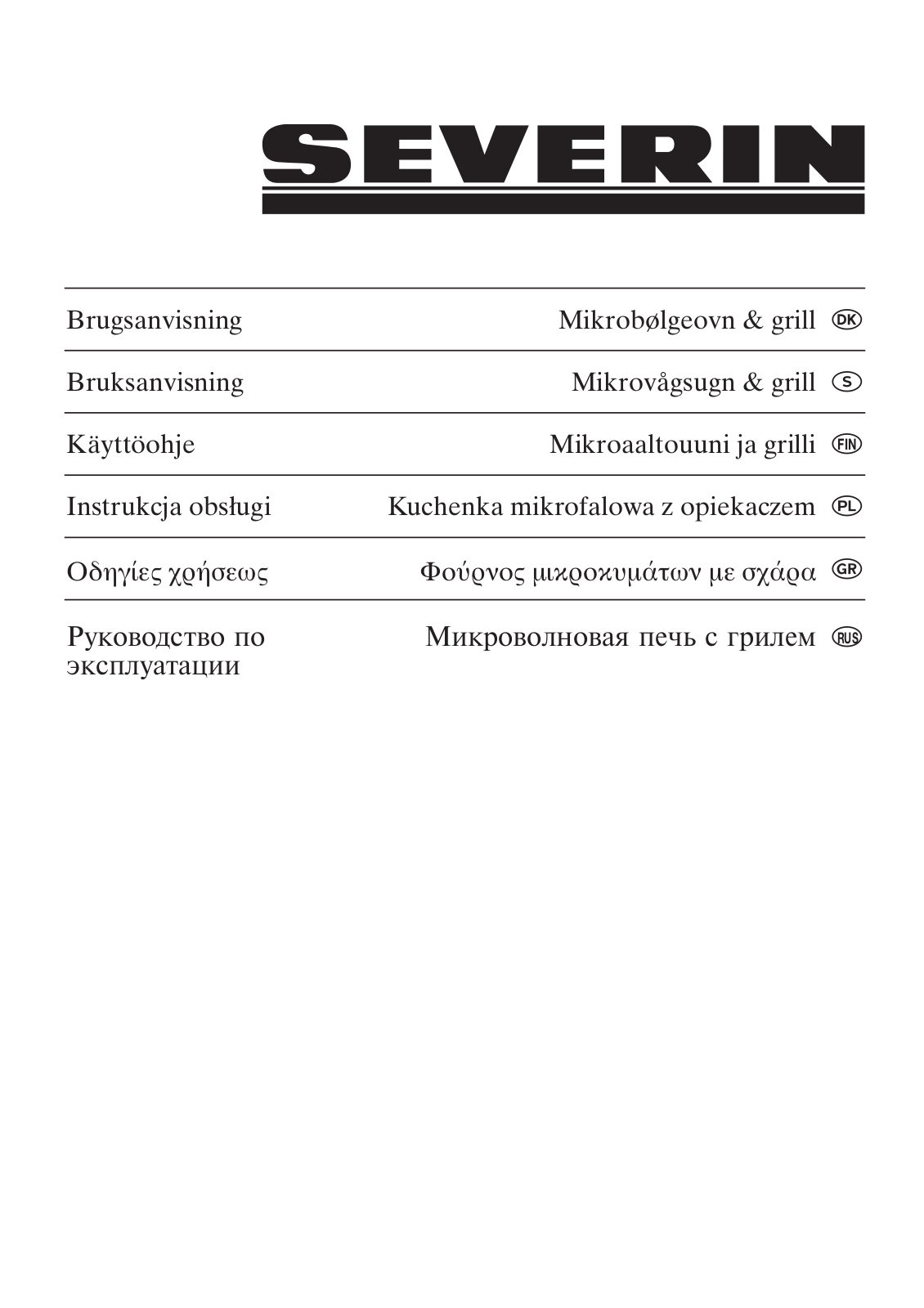 Severin MW 7810 User guide