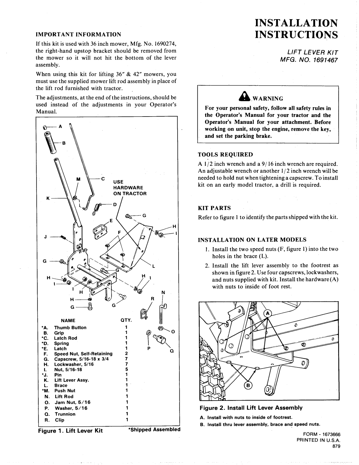 Snapper 1691467 User Manual