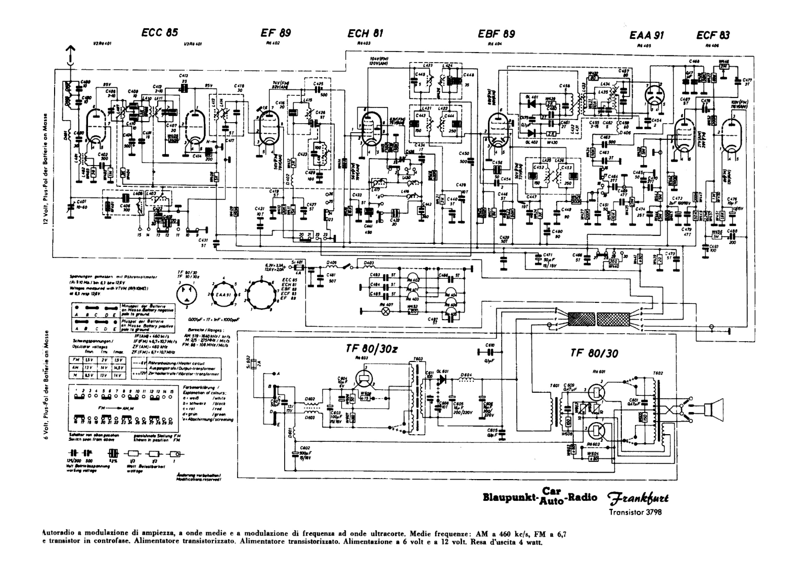 Blaupunkt 3798 schematic