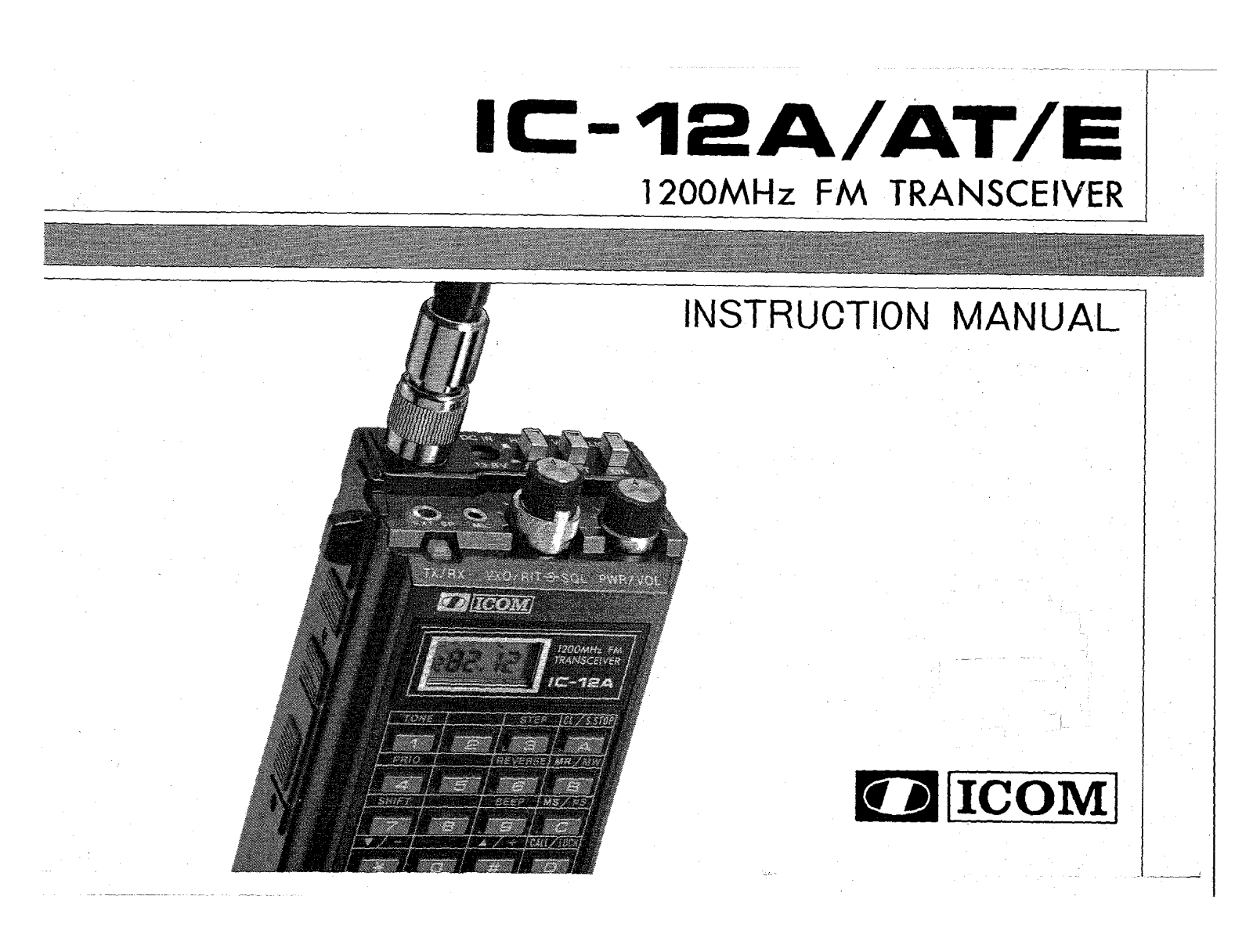 Icom IC-12E User Manual